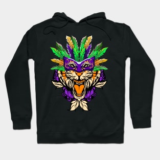 Mardi Gras 2022 Tee Year Of The Tiger Chinese Character Mask Hoodie